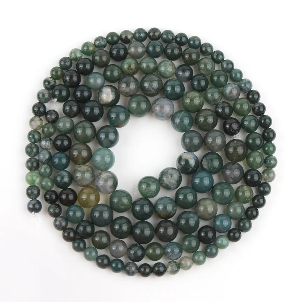 Natural Stone African Turquoises Round Loose Beads 15'' 2 3 4 6 8 10 12mm For Jewelry Making DIY Bracelet Necklace Accessories