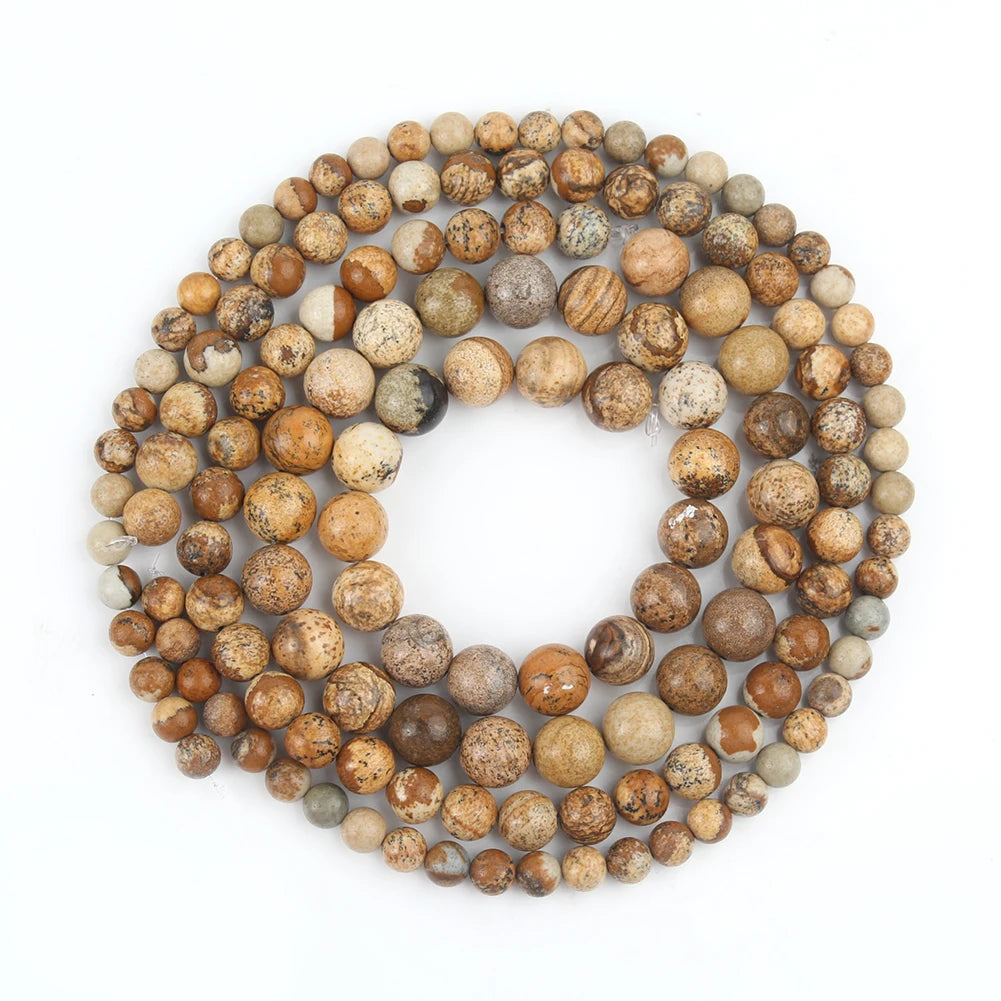 Natural Stone African Turquoises Round Loose Beads 15'' 2 3 4 6 8 10 12mm For Jewelry Making DIY Bracelet Necklace Accessories