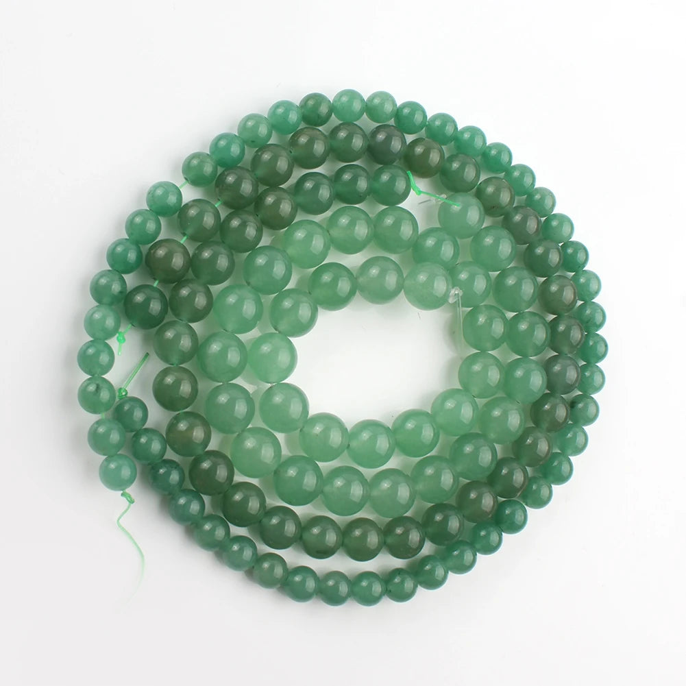 Natural Stone African Turquoises Round Loose Beads 15'' 2 3 4 6 8 10 12mm For Jewelry Making DIY Bracelet Necklace Accessories